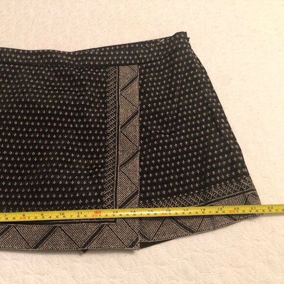 Gaia BCBGMaxAzria Black/Gold geometric Skirt Combo Size Large Women - Picture 5 of 8